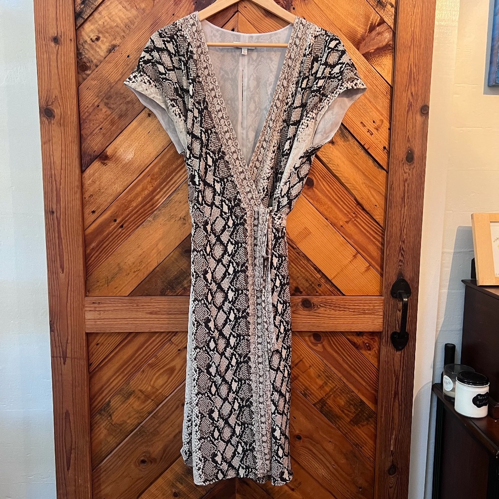 Joie Animal Print Wrap Dress